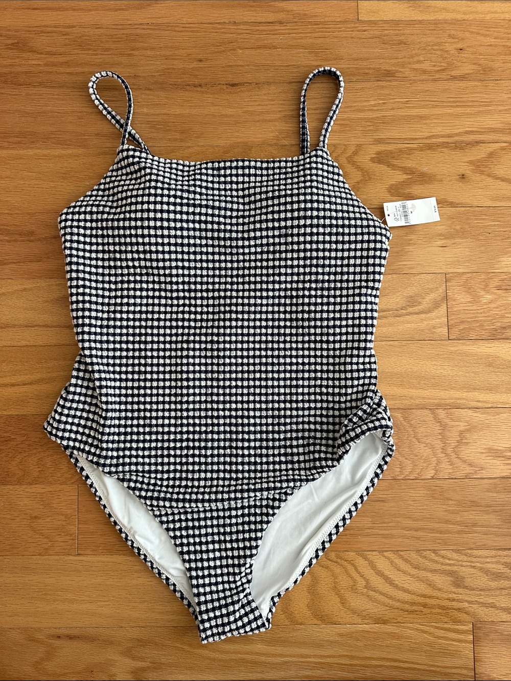 GAP Black and White Gingham One-Piece Swimsuit